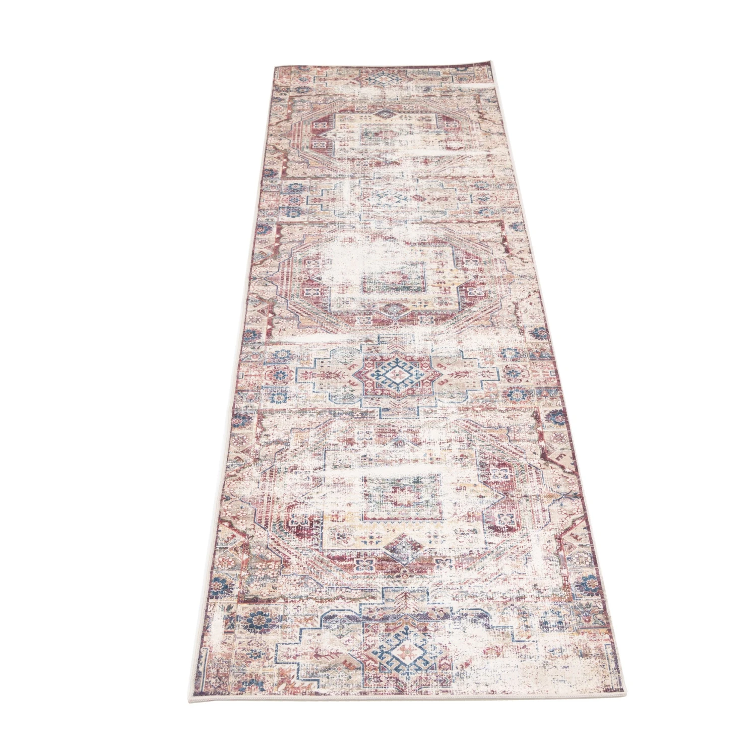 Washable Rustic Oriental Runner Rug - Eliza 7 Washable Rustic Oriental Runner Rug - Eliza - Image 5