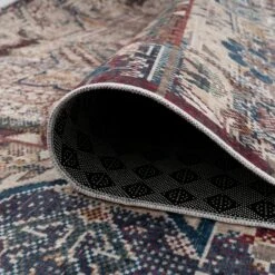 Washable Rustic Oriental Distressed Rug - Eliza -Kukoon Rugs Store verona eliza 07334