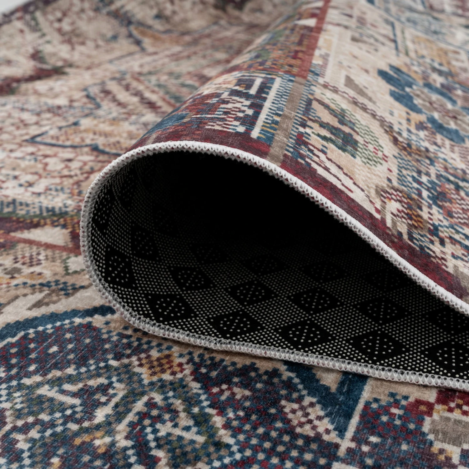 Washable Rustic Oriental Runner Rug - Eliza 10 Washable Rustic Oriental Runner Rug - Eliza - Image 8