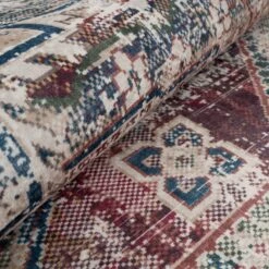 Washable Rustic Oriental Distressed Rug - Eliza -Kukoon Rugs Store verona eliza 07337