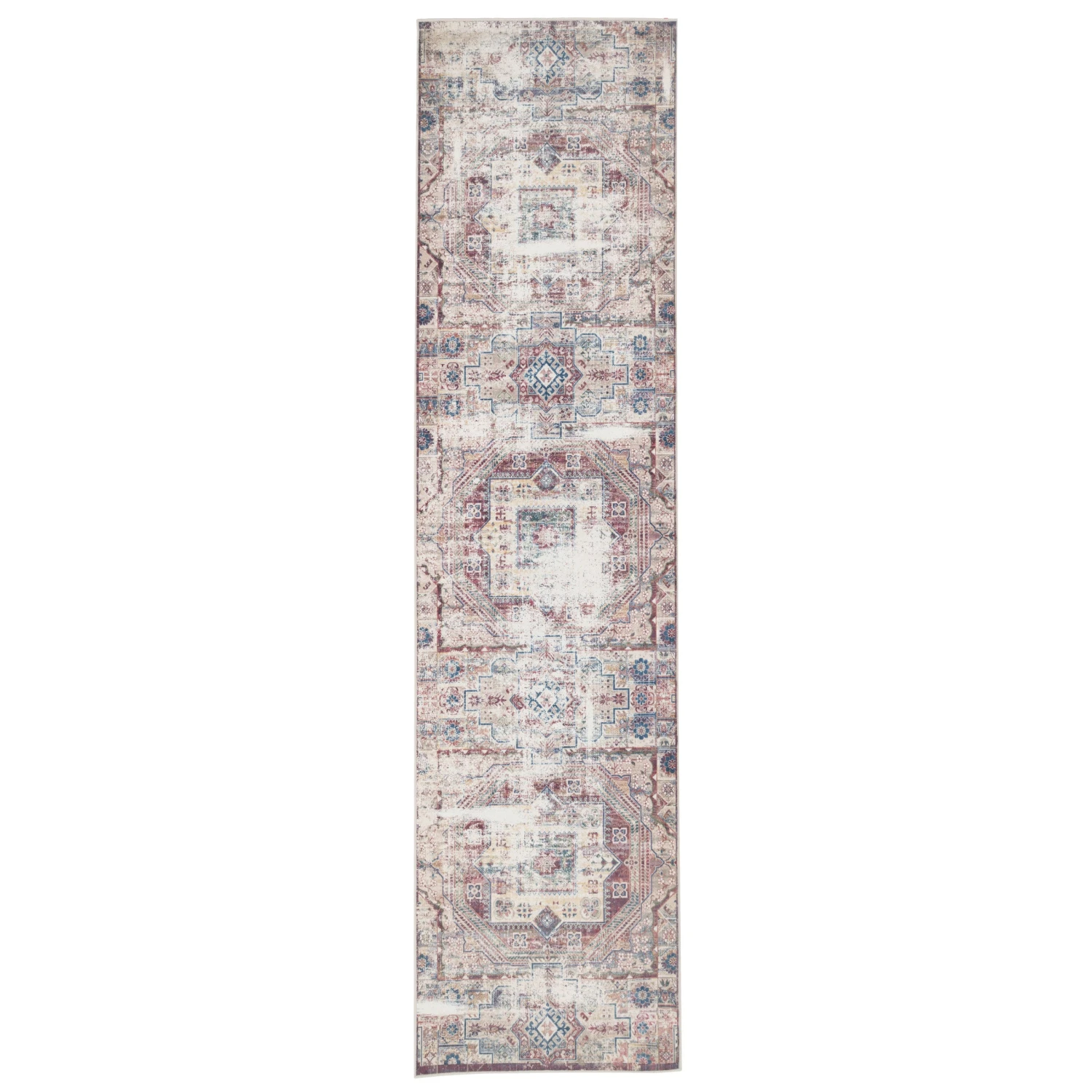 Washable Rustic Oriental Runner Rug - Eliza 3 Washable Rustic Oriental Runner Rug - Eliza