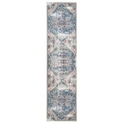 Washable Vintage Blue Distressed Rug - Lyra -Kukoon Rugs Store verona lyra 04692 RR overhead 8b03972a 2b81 467e b381 4fa134ce470e