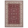 Washable Red Bordered Floral Rug - Matilda -Kukoon Rugs Store verona matilda 05374 overhead