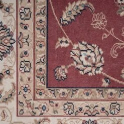 Washable Red Bordered Floral Rug - Matilda -Kukoon Rugs Store verona matilda 07470