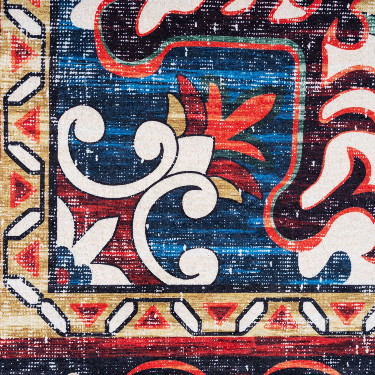 Washable Terracotta Kazak Runner Rug - Pippa 8 Washable Terracotta Kazak Runner Rug - Pippa - Image 6