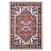 Washable Terracotta Kazak Area Rug - Pippa