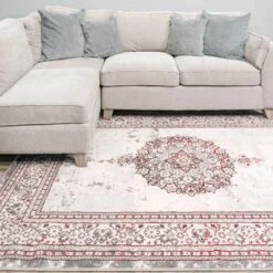 Modern Red Abstract Oriental Rugs - Victoria -Kukoon Rugs Store victoria red 2