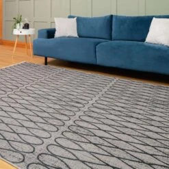 Luxury Modern Mottled Grey Rug -Kukoon Rugs Store vincent grey 7331 5B2 5D