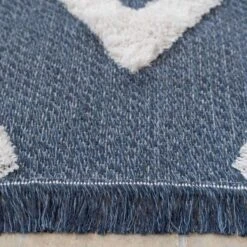 Tufted Tribal Blue Sustainable Rug -Kukoon Rugs Store walter blue 8276 5B2 5D