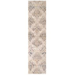 Natural Toned Diamond Hall Runner Rug