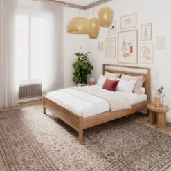 Soft Washable Cream Vintage Rug - Adeline -Kukoon Rugs Store washable Adeline room web 3