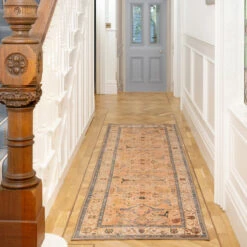 Soft Washable Vintage Multicolour Runner - Amelia -Kukoon Rugs Store washable Amelia room web RRL Hallway 2