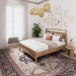 Soft Washable Blue Heritage Rug - Hazel -Kukoon Rugs Store washable Hazel room web 3