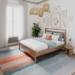 Soft Washable Multicolour Abstract Rug - Solene -Kukoon Rugs Store washable Solene room web 3