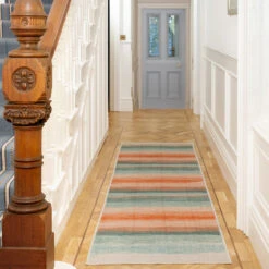 Soft Washable Multicolour Abstract Runner - Solene -Kukoon Rugs Store washable Solene room web RRL Hallway 1