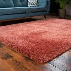 Deluxe Thick Soft Terracotta Shaggy Bedroom Rug 11 Deluxe Thick Soft Terracotta Shaggy Bedroom Rug -Kukoon Rugs Store whistler russet red 12 5B1 5D