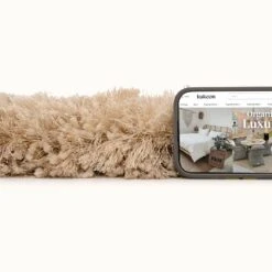 Plush Soft Cream Shaggy Area Rug - Zia 17 Plush Soft Cream Shaggy Area Rug - Zia -Kukoon Rugs Store zia cream 04213 copy