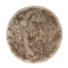 Plush Silver Grey Shaggy Circle Rug -Kukoon Rugs Store zia pewter 09487 circle overhead