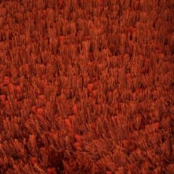 Plush Soft Rust Orange Shaggy Rug - Zia -Kukoon Rugs Store zia rust 16 copy