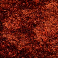 Plush Soft Rust Orange Shaggy Rug - Zia -Kukoon Rugs Store zia rust 20 copy