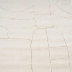 Soft Cream Abstract Rug - Aura -Kukoon Rugs Store zola Aura 06143