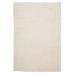 Soft Cream Scribble Rug - Zola